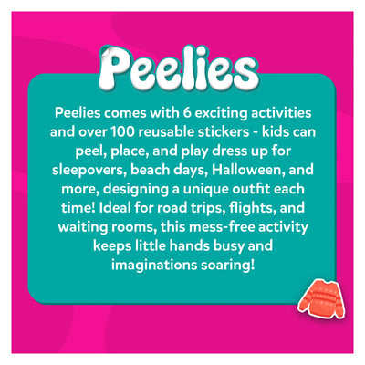 Peelies Dress Up reusable sticker activity kit with over 100 stickers and 6 activities
