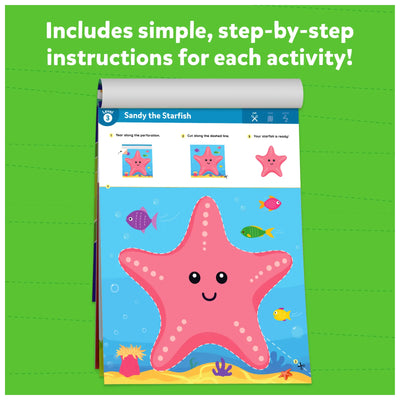 Spiral-bound Safari Craft Combo activity book with Sandy the Starfish cutting and craft activity