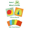 Children’s craft kit with picture boards and foam stickers for animal designs in The Ultimate Animal Art Bundle