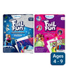 Two Skillmatics Foil Fun activity sets with Disney Frozen and Disney Princess characters for ages 4-9