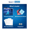 Disney Frozen-themed craft kit with canvases foil sheets foam stickers and googly eyes