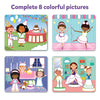 Colorful picture puzzles with children in various activities from Stick & Create Magical Wonderland Bundle