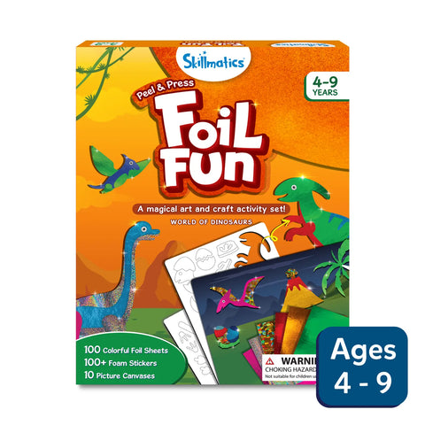 Foil Fun: World Of Dinosaurs | No Mess Art Kit (ages 4-9)