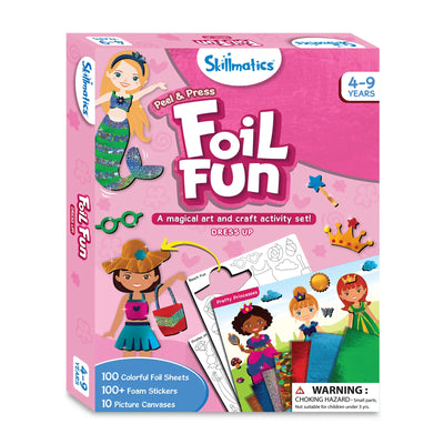 Skillmatics Peel & Press Foil Fun art and craft activity set for kids ages 4-9