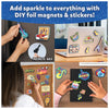 DIY foil magnets and stickers for creative decoration from Foil Fun Groovy Beats Kit