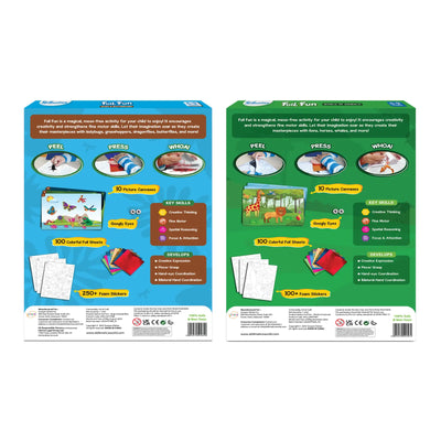 Children’s craft kits with butterflies and safari animals from Wild & Winged Animal Bundle