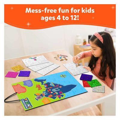 Children’s art activity kit with India map for creative play from Foil Fun Incredible India