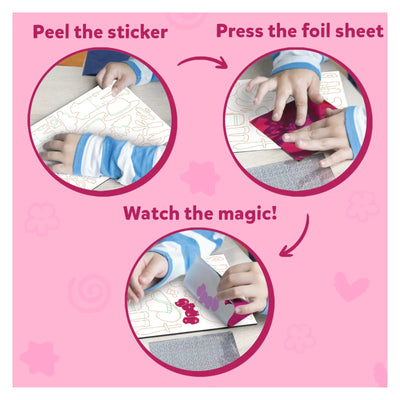 Foil art craft kit for kids from Foil Fun Dress Up No Mess Art Kit for ages 4-9