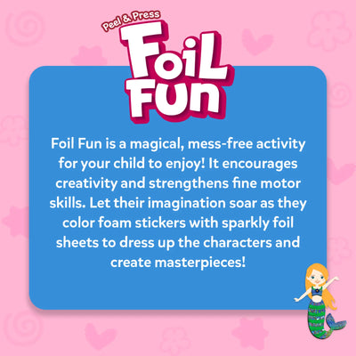 Promotional image of Foil Fun Dress Up No Mess Art Kit for children ages 4-9
