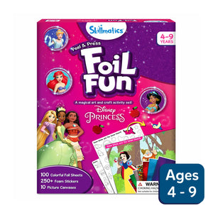 Skillmatics Peel & Press Foil Fun Disney Princess art and craft activity set for kids
