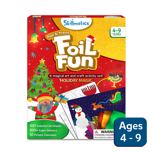 Skillmatics Foil Fun Holiday Magic art and craft activity set for kids ages 4-9