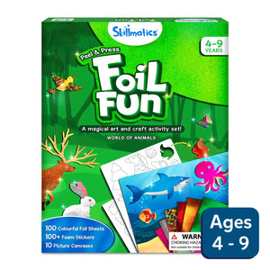 Skillmatics Peel & Press Foil Fun art and craft activity set for kids ages 4-9