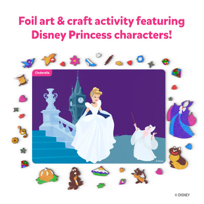 Foil art and craft activity set with Disney Princess Cinderella characters and accessories