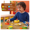 Toy food playset for realistic pretend play to develop children’s key skills