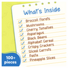 Checklist of realistic pretend food items in Grocery Set for Play Food for ages 3-7