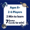 Space-themed trivia game Guess in 10 All About Space with player info and win conditions