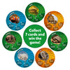 Educational animal-themed game cards from Guess in 10 Picture Clues Animal Planet trivia game