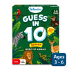Children’s animal trivia board game for ages 3-6 with multiple players in Guess in 10 Junior World of Animals