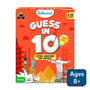 Board game box for Guess in 10 Cities Around the World trivia card game for ages 8+