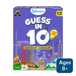 Image of Guess in 10 Legendary Landmarks trivia card game for ages 8-99, 2-6 players