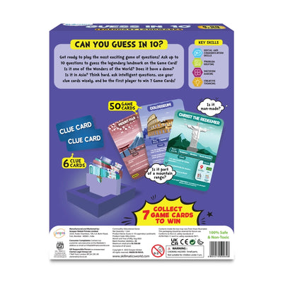 Educational board game for guessing famous landmarks from Guess in 10 Legendary Landmarks
