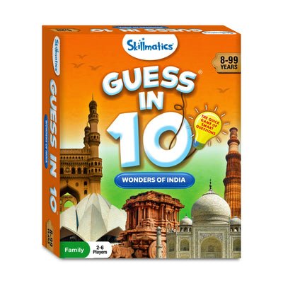 Skillmatics Guess in 10 Wonders of India trivia card game for ages 8 and up