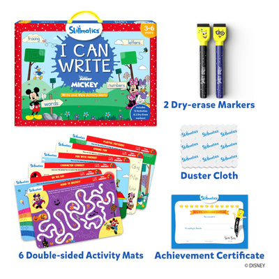 Skillmatics I Can Write Junior Mickey Mouse learning kit with activity mats and markers