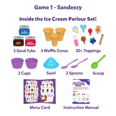 Ice Cream & Restaurant Pretend Play Set (ages 3-8)