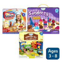 Two Skillmatics board games Guess in 10 Countries of the World and Up Start for ages 7+