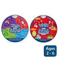 Two circular educational learning mats for young children from Early Explorers Combo set