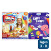 Children’s activity kits for pretend restaurant play and scissor skills development