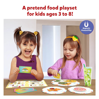 Magnetic pretend food playset for children aged 3 to 8 from Little Chef’s Creative Kit