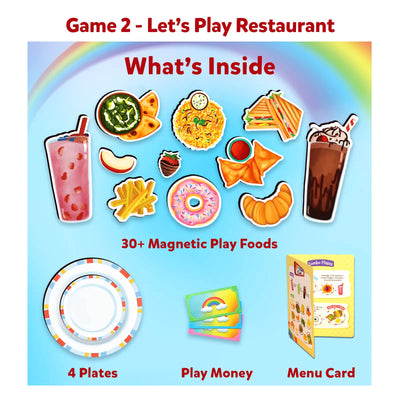 Ice Cream & Restaurant Pretend Play Set (ages 3-8)