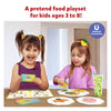 Children’s magnetic pretend food playset from Lets Play Restaurant for ages 3-8