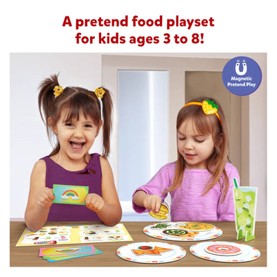 Children’s magnetic pretend food playset from Lets Play Restaurant for ages 3-8