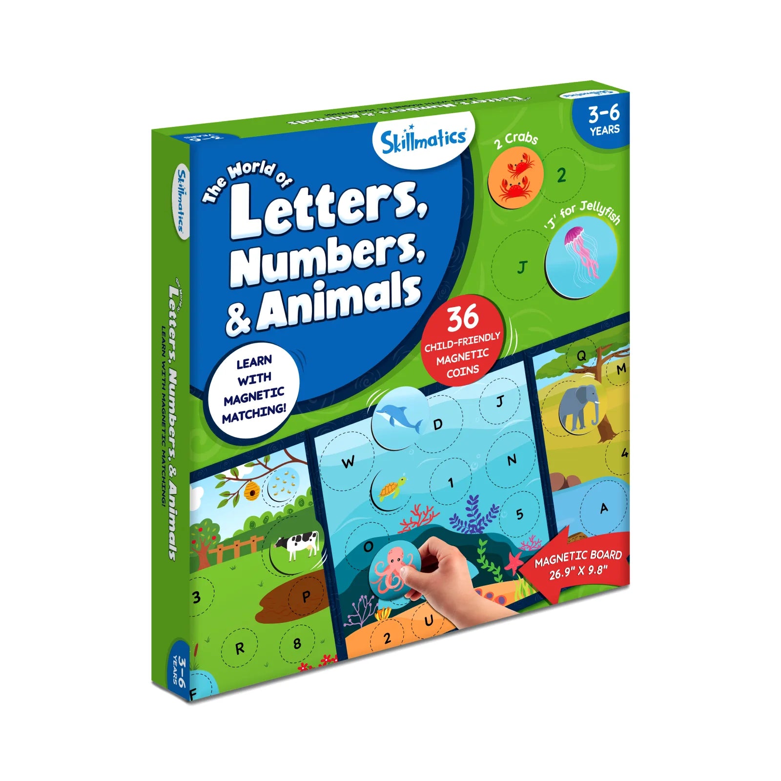 Letters, Numbers & Animals  | Magnetic Matching Activity (ages 3-6)