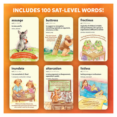 Wordables: Level 3 | Vocabulary Flash Cards for SAT Prep (ages 12+)