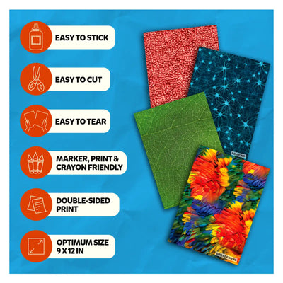 Clever Prints: Life Science | Construction Paper (60 Sheets)