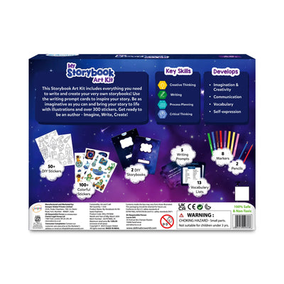 My Storybook Art Kit Space Explorers for children with stickers, storybooks, prompts, and art supplies