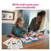 Mother and daughter creating storybooks with stickers and writing tools from My Storybook Art Kit