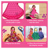 Instructions for a princess-themed fabric poking craft kit from Poke-in Art Magical Princesses for kids