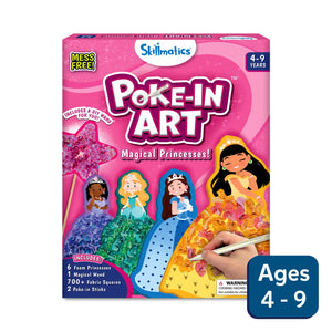 Skillmatics Poke-In Art kit for creating magical princess designs for kids ages 4-9