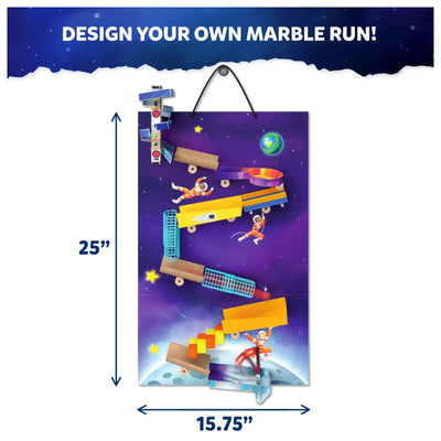 Magnetic space-themed marble run play set from Marble Run Craft Kit Run Through Space