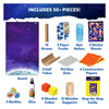 Marble Run Craft Kit for Space-themed building with boards, straws, paper tracks, and more