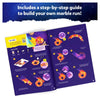 Open instruction booklet for Marble Run Craft Kit Run Through Space for ages 8-13