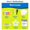 Artsy Explorers Bundle for ages 4-12 with marbling paints, tools, sheets, powder, tray, and manual
