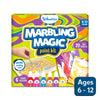 Marbling Magic Paint Kit for Ages 6-12 with 6 colors, tools, and 20 art sheets