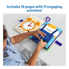 Soft fabric quiet book for toddlers with interactive alarm clock and buckle skills