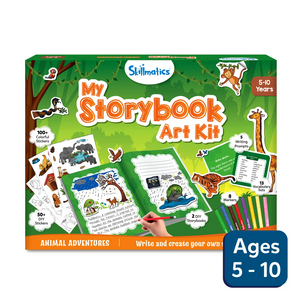 Skillmatics My Storybook Art Kit for ages 5-10 with animal adventures and creative materials