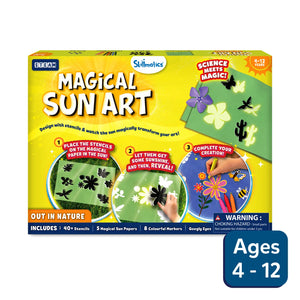 Children’s sun-activated art kit for outdoor creative projects with Sun Paper Art Kit